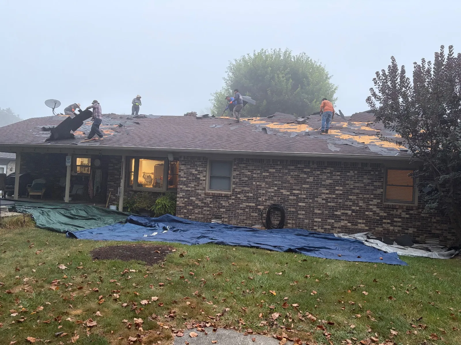 New Roof Job — before